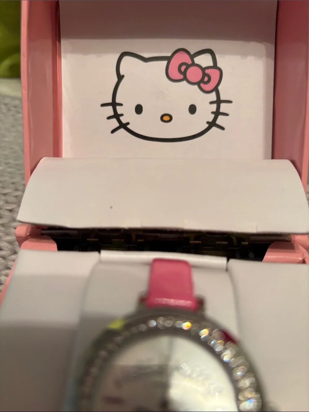 Sanrio NWT Hello Kitty Backpack & PRE OWNED Crystal Bow Watch Box Set